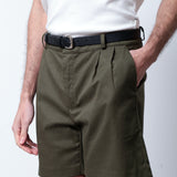 BERMUDA PREGAS COTTON OLIVE
