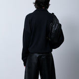 BERMUDA PREGAS COURO BLACK