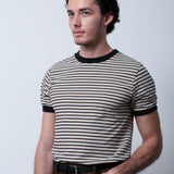 CAMISETA VINTAGE LISTRAS BROWN BLACK