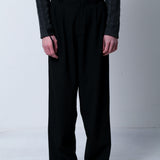 CALÇA CLASSIC PREGAS BLACK