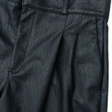 BERMUDA PREGAS COURO BLACK