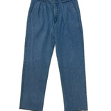 Calça Pregas Alfaitaria Denim