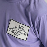 Camiseta Mg Longa Friction between Lovers Lavander