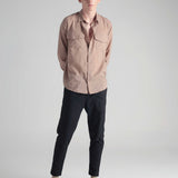 Camisa Cotton Big Pockets Nude