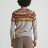 Tricot Jacquard Modern Nava Gris