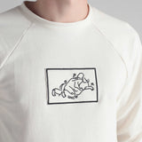 Sweatshirt Raglan Organic Friction Between Lovers